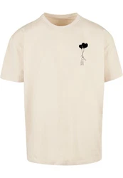 Merchcode T-Shirt Love In The Air Heavy Oversize Tee Khaki/Beige
