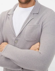 Brax Strickjacke Style JASPER Grau/Hellgrau