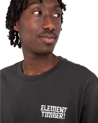 Element T-Shirt Timber x Element Jester Schwarz/Grau/Dunkelgrau/Rot