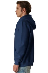 Smith & Solo Hoodie Sweatshirt mit Reißverschluss Dunkelblau/Blau