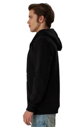 Smith & Solo Hoodie Sweatshirt mit Reißverschluss Schwarz