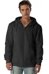 Hoodie Herren - Sweatshirt mit Reiverschluss Zipper Sweatjacke Baumwollmix