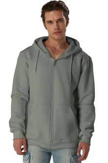 Smith & Solo Hoodie Sweatshirt mit Reißverschluss