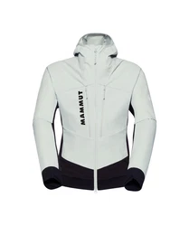 Mammut Softshelljacke Aenergy SO Hybrid Hooded Jacket Weiß/Grau/Hellblau