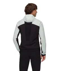 Mammut Softshelljacke Aenergy SO Hybrid Hooded Jacket Weiß/Grau/Hellblau