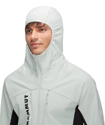 Mammut Softshelljacke Aenergy SO Hybrid Hooded Jacket Weiß/Grau/Hellblau