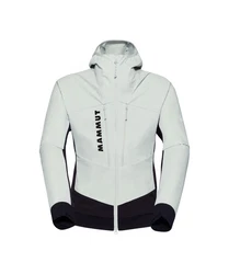 Mammut Softshelljacke Aenergy SO Hybrid Hooded Jacket Weiß/Grau/Hellblau