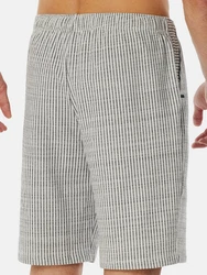 Schiesser Pyjamashorts Mix Relax Dunkelblau/Grau/Grün/Weiß/Creme/Dunkelgrau