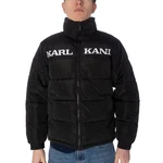 Karl Kani Winterjacke Retro Essential Puffer Jacket Schwarz/Blau/Dunkelblau