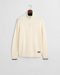 Strickpullover RIBBED COTTON HALF ZIP