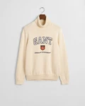 Gant Strickpullover Graphic Turtleneck Orange/Grau/Khaki/Gelb