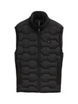 TOM TAILOR Steppweste Hybrid Lightweight Schwarz/Dunkelgrau