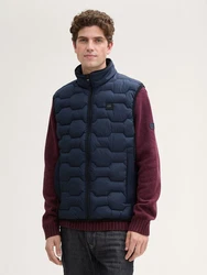 TOM TAILOR Steppweste Hybrid Lightweight Dunkelblau/Dunkelrot/Blau/Hellblau/Bordeaux