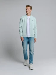 NO EXCESS Sweatshirt Bomber Sweatjacke aqua