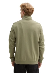 TOM TAILOR Denim Sweatjacke mit Stehkragen 