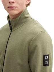TOM TAILOR Denim Sweatjacke mit Stehkragen 