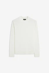 Cinque Stehkragenpullover Cigiano Weiß/Hellgrün/Khaki/Grau