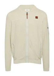 s.Oliver Strickjacke mit Bomber-Kragen Khaki/Creme/Beige