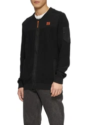 s.Oliver Strickjacke mit Bomber-Kragen Schwarz