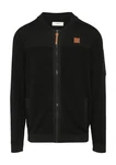 s.Oliver Strickjacke mit Bomber-Kragen Schwarz