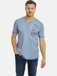 Jan Vanderstorm T-Shirt GODBERT Hellblau/Grau/Blau