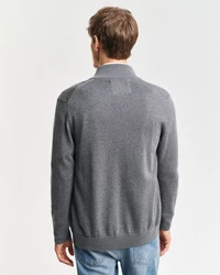 Gant Strickjacke CASUAL COTTON ZIP CARDIGAN Grau