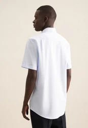 seidensticker Businesshemd Comfort Button-Down-Kragen Struktur Weiß/Creme/Rot/Gelb