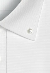 seidensticker Businesshemd Regular Button-Down-Kragen Struktur Weiß/Grau/Creme