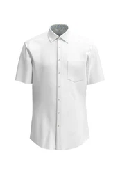 seidensticker Businesshemd Regular Button-Down-Kragen Struktur Weiß/Grau/Creme
