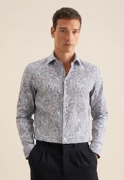Businesshemd Slim Slim Langarm Kentkragen Floral