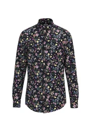 Businesshemd Regular Regular Langarm Kentkragen Floral