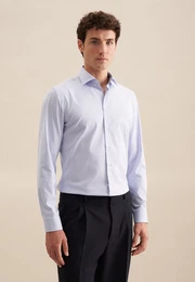 Businesshemd Slim Slim Langarm Kentkragen Uni