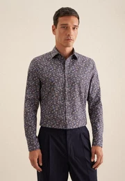 Businesshemd Slim Slim Langarm Kentkragen Floral