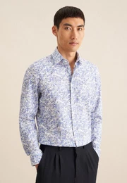 Businesshemd Slim Slim Langarm Kentkragen Floral