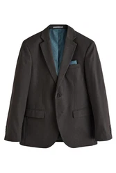 Next Sakko Strukturiertes Slim Fit Anzugsakko Dunkelgrau/Dunkelbraun/Braun/Grau/Khaki