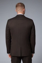 Next Sakko Strukturiertes Slim Fit Anzugsakko Dunkelgrau/Dunkelbraun/Braun/Grau/Khaki