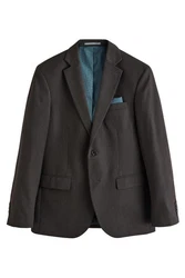 Next Sakko Strukturiertes Slim Fit Anzugsakko Dunkelgrau/Dunkelbraun/Braun/Grau/Khaki