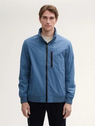 Outdoorjacke Blouson Jacke mit Kapuze im Stehkragen
