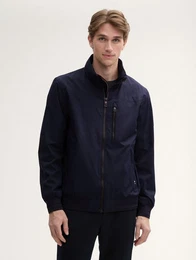 Outdoorjacke Blouson Jacke mit Kapuze im Stehkragen