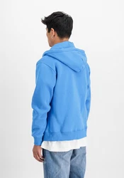 Alpha Industries Hoodie Basic Zip Hoodie Small Logo Blau/Hellblau