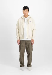 Alpha Industries Hoodie Basic Zip Hoodie Small Logo Beige/Khaki/Weiß/Creme/Rosa