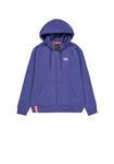 Alpha Industries Hoodie Basic Zip Hoodie Small Logo Dunkelblau/Lila/Fliederfarben