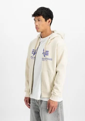 ALPHA INDUSTRIES Sweatjacke Khaki/Weiß/Beige/Hellblau/Lila/Creme/Grün