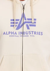 ALPHA INDUSTRIES Sweatjacke Khaki/Weiß/Beige/Hellblau/Lila/Creme/Grün