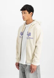 ALPHA INDUSTRIES Sweatjacke Khaki/Weiß/Beige/Hellblau/Lila/Creme/Grün