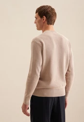 seidensticker Strickpullover Rundhals Beige/Braun/Khaki