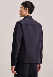 Seidensticker Hemdjacke Dunkelblau/Lila/Blau/Beige