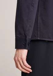Seidensticker Hemdjacke Dunkelblau/Lila/Blau/Beige