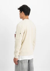 Alpha Industries Sweater Refl. Print Beige/Khaki/Weiß