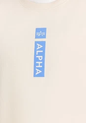Alpha Industries Sweater Refl. Print Beige/Khaki/Weiß